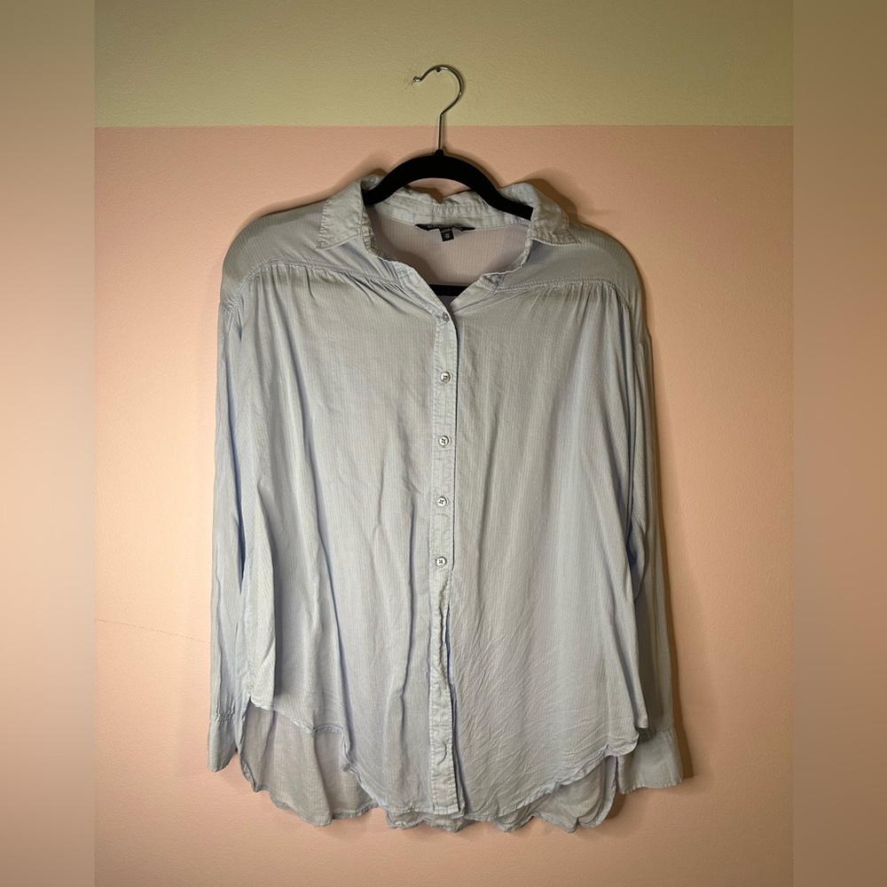 Express Blue Top Size X-Small - Picture 1 of 5